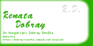 renata dobray business card